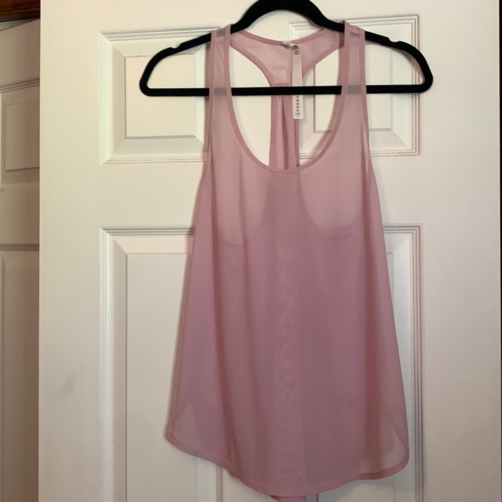 LULULEMON Light Pink Racerback Tank Top  Size 4